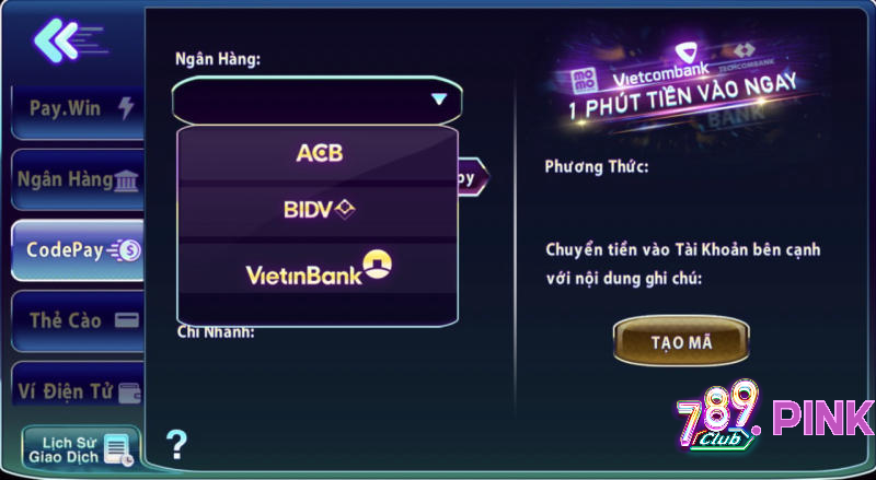 code pay 789club